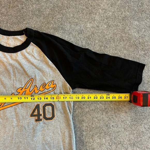 Kids Yay Area Numbered 40 Two toned Lone Sleeve Shirt - Picture 6 of 6